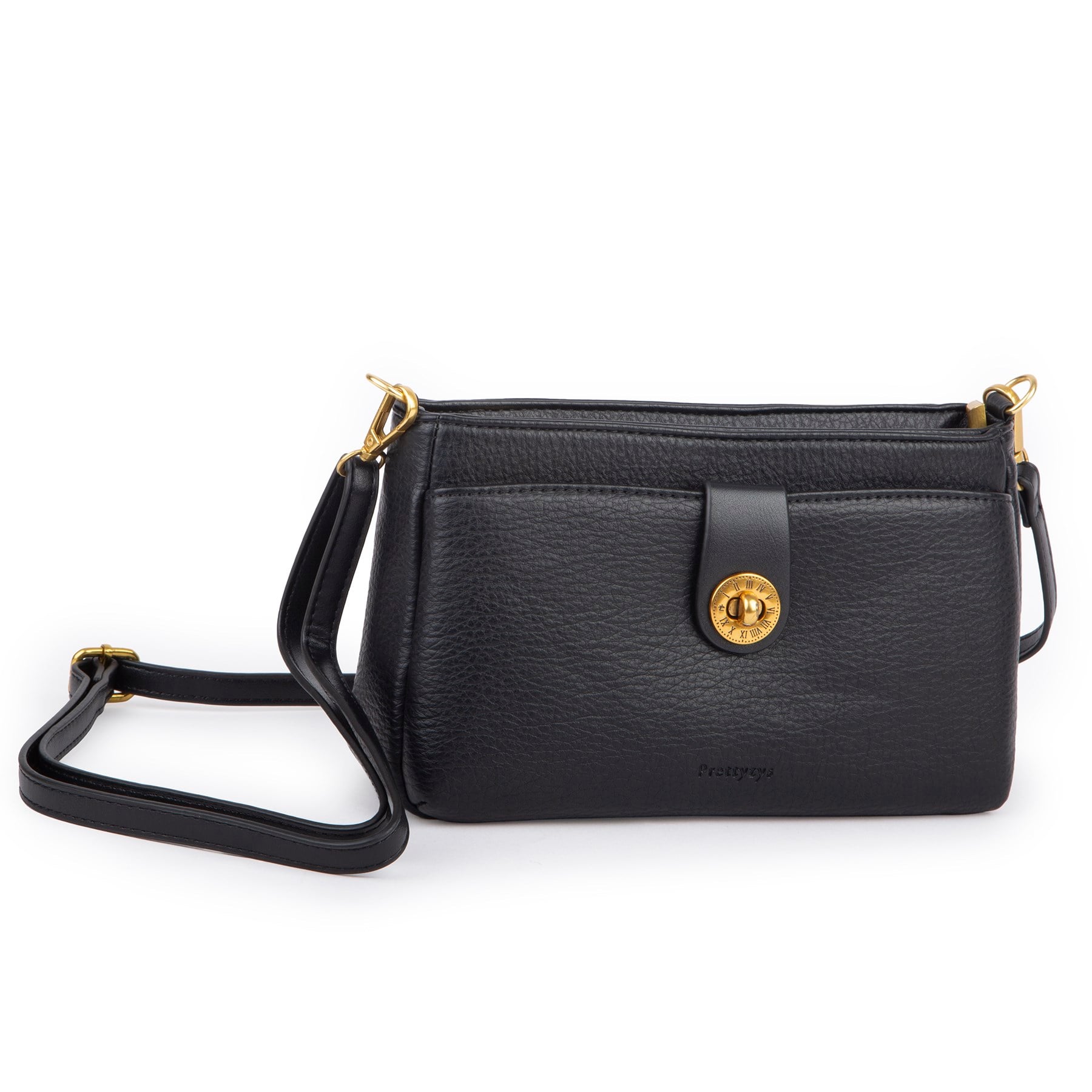 Nas Bag Mini Kadın Çapraz ve Omuz Çanta  (22x14 cm) Siyah