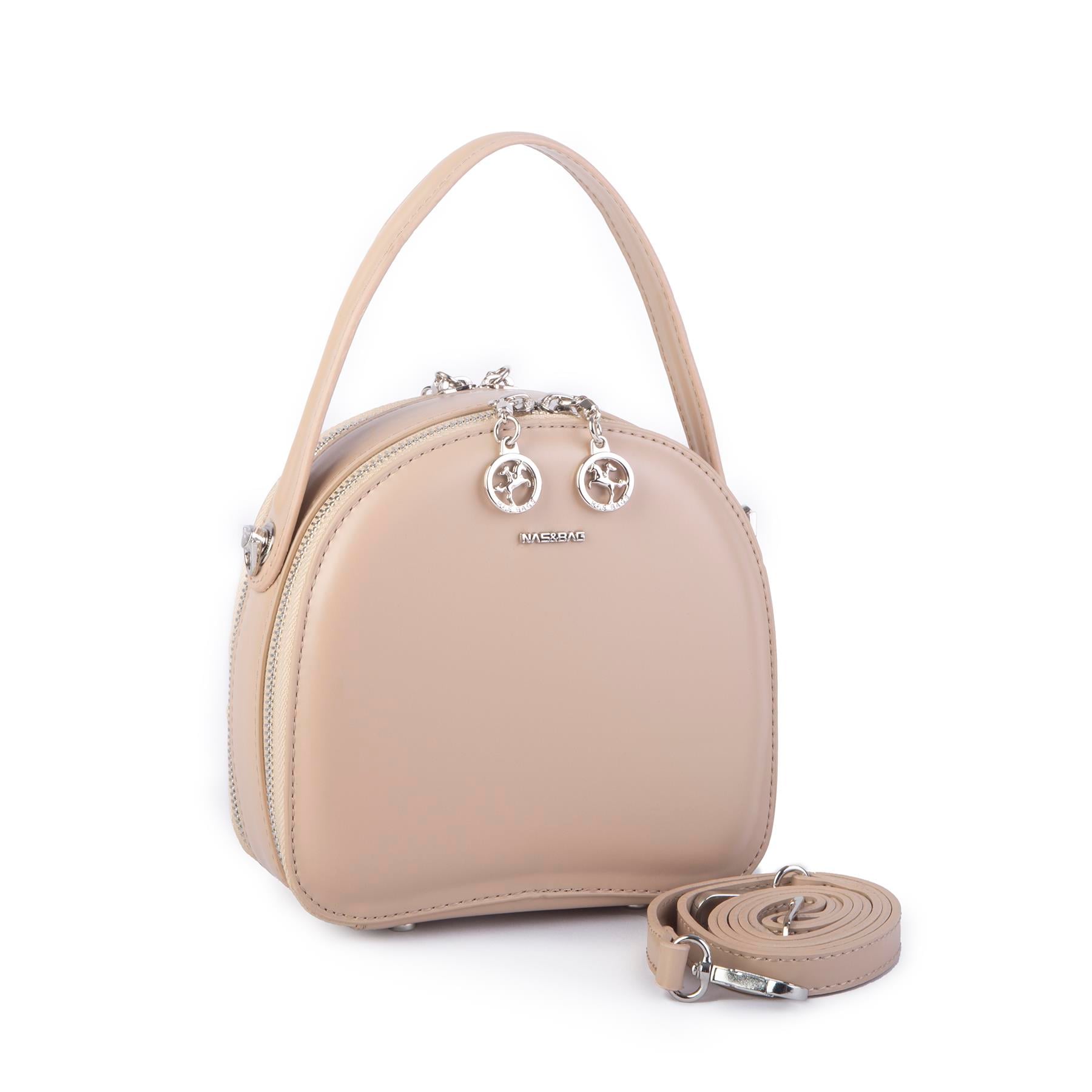 Nas Bag Mini Kadın El ve Çapraz Çanta Kum Zra  (17x17 cm)
