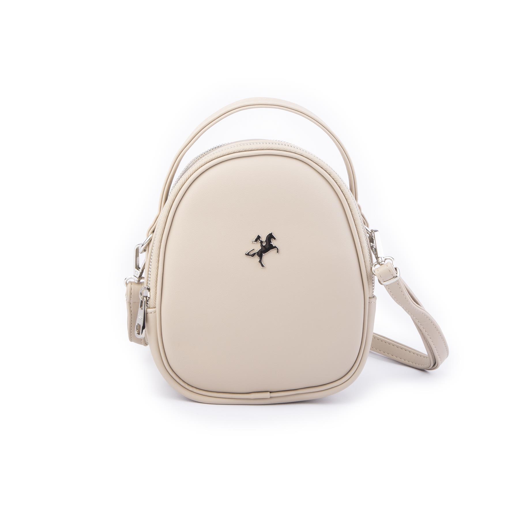 Nas Bag Mini  Kadın Sırt ,El  ve Omuz Çantası Dönüştürülebilir Tasarım Kum   Luna   (en:17cm ;boy :22cm) 