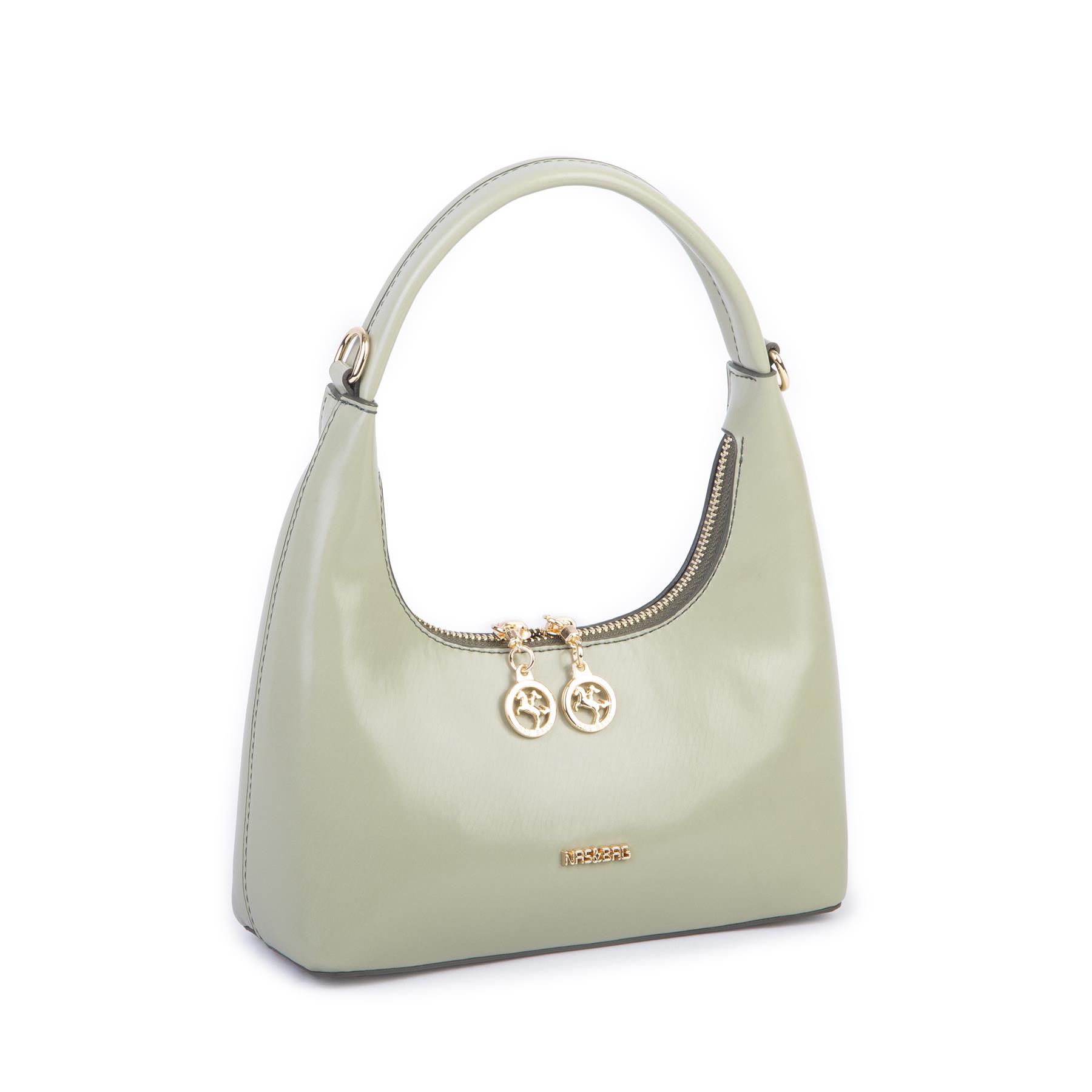 Nas Bag Mini Zincirli Omuz ve Çapraz Çanta Yeşil 