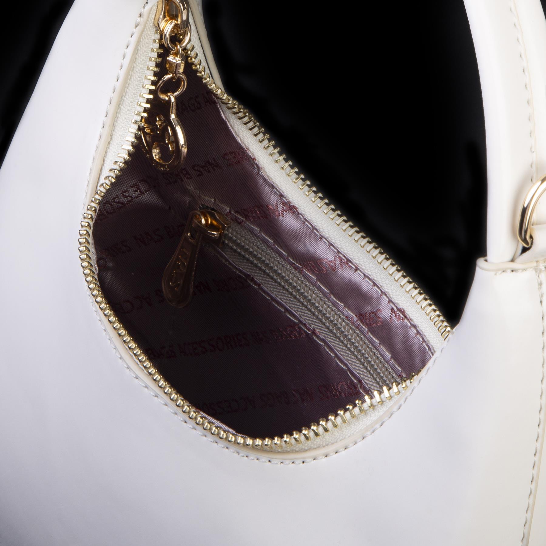Nas Bag Mini Zincirli Omuz ve Çapraz Çanta krem