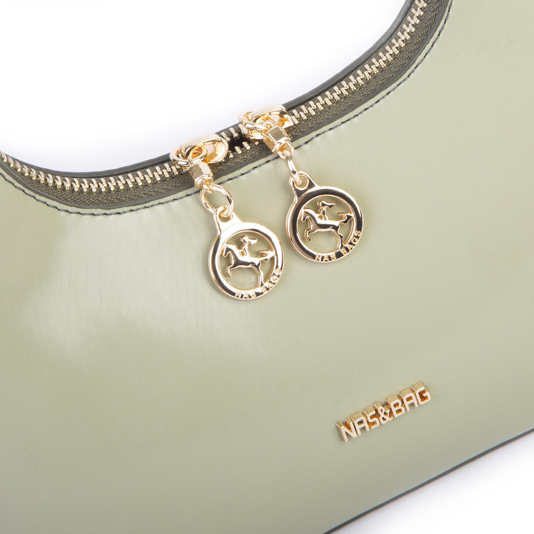 Nas Bag Mini Zincirli Omuz ve Çapraz Çanta Yeşil 