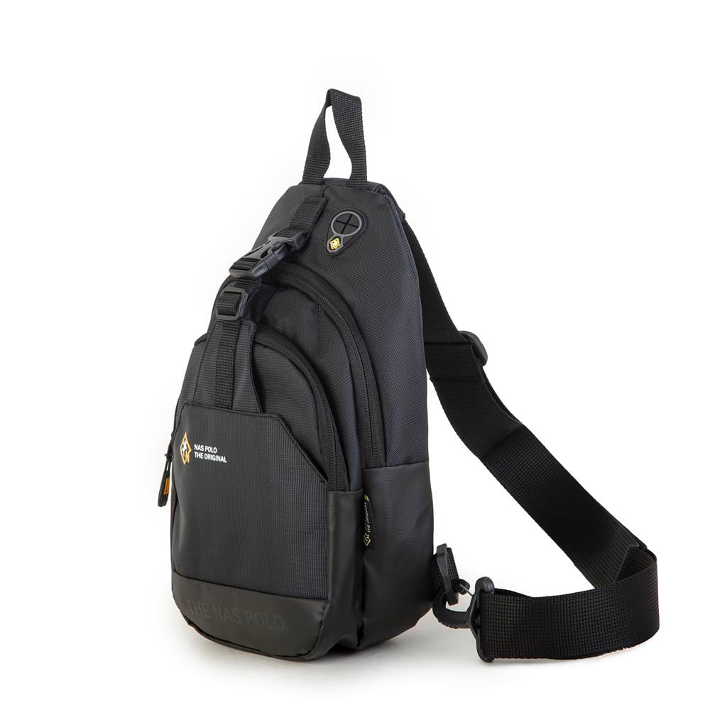 Nas Bag-Nas Polo  (Waterproof ) Outdoor Erkek Bel Ve Çapraz Body Bag Siyah