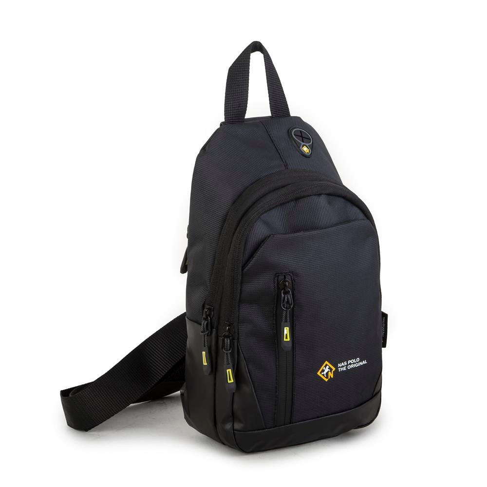 Nas Bag-Nas Polo (Waterproof) Outdoor Erkek Bel Ve Çapraz Body Bag Siyah