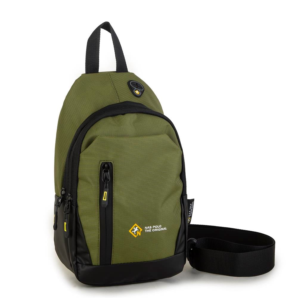 Nas Bag-Nas Polo (Waterproof) Outdoor Erkek Bel Ve Çapraz Body Bag Haki Yeşil