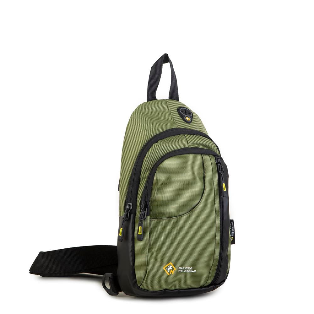 Nas Bag-Nas Polo (Waterproof) Outdoor Erkek Bel Ve Çapraz Body Bag Haki Yeşil