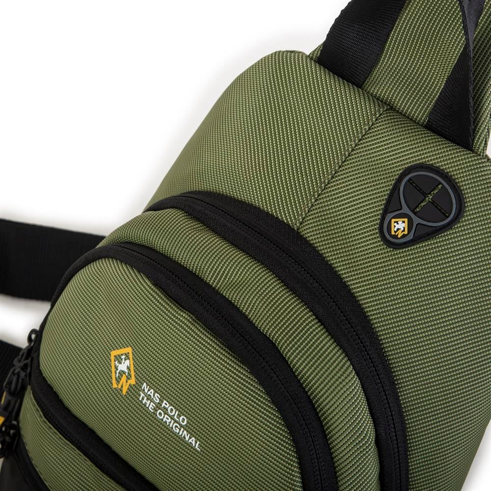 Nas Bag-Nas Polo (Waterproof) Outdoor Erkek Bel Ve Çapraz Body Bag Haki Yeşil