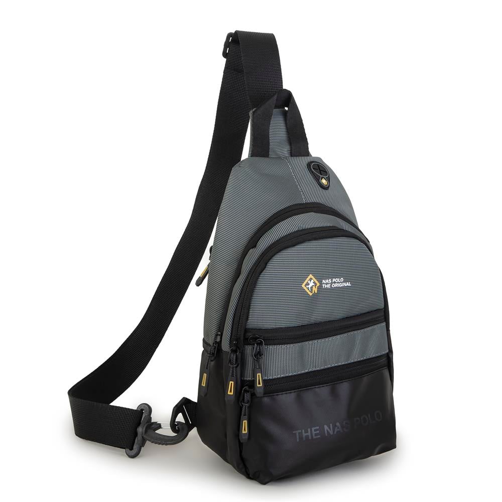 Nas Bag-Nas Polo (Waterproof) Outdoor Erkek Bel Ve Çapraz Body Bag Gri