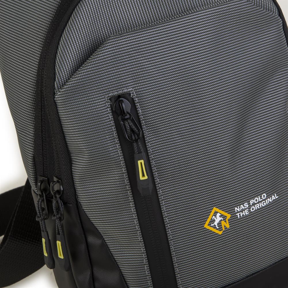 Nas Bag-Nas Polo (Waterproof) Outdoor Erkek Bel Ve Çapraz Body Bag Gri Antasit
