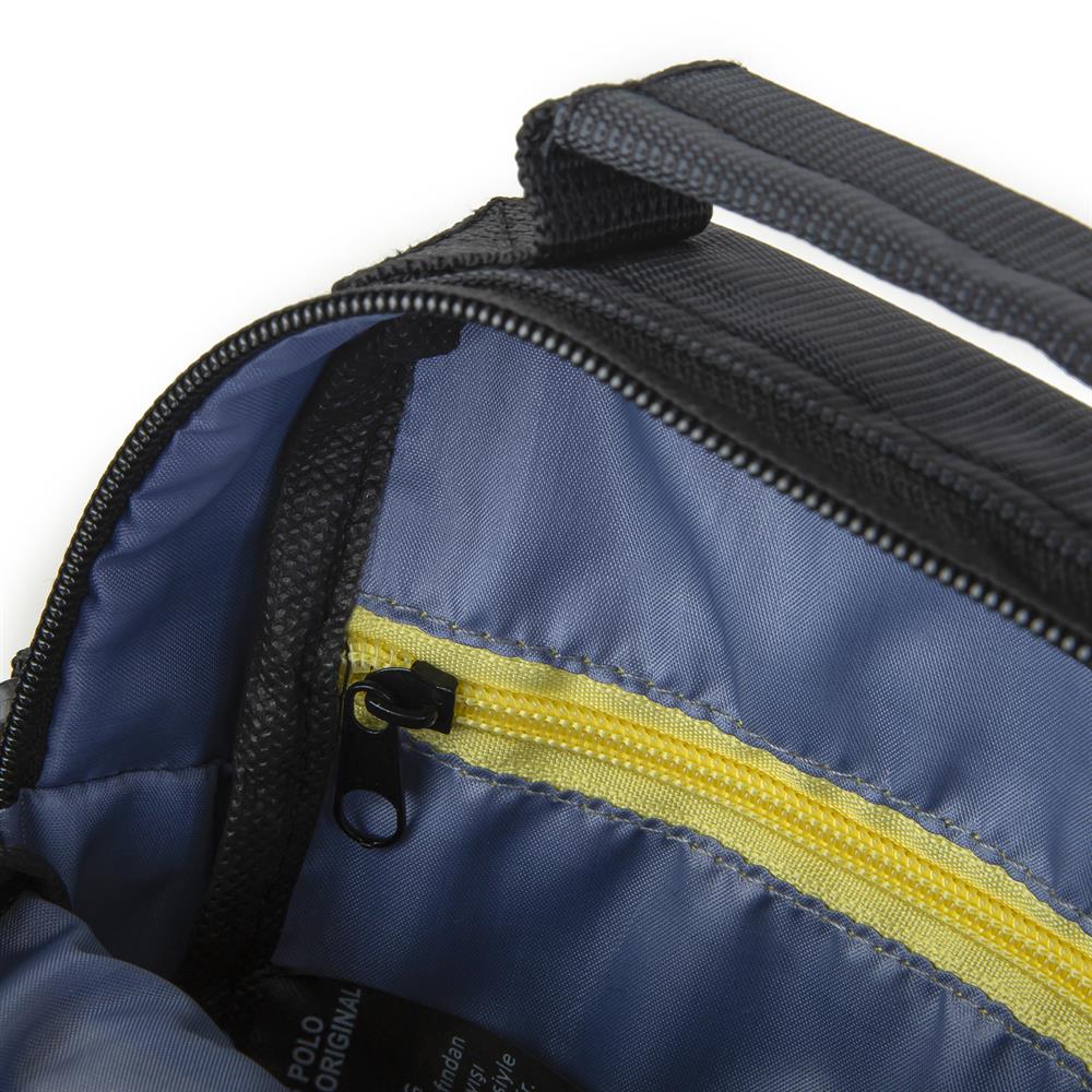 Nas Bag-Nas Polo (Waterproof) Outdoor Fonksiyonel Çok Gözlü Erkek El Ve Çapraz Çanta Siyah