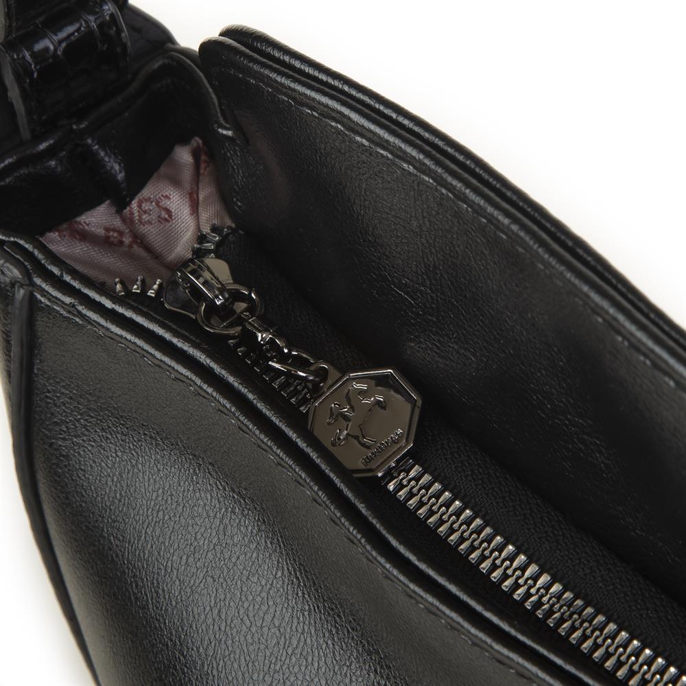 Nas Bag  Omuz Çantası Siyah Taşlı