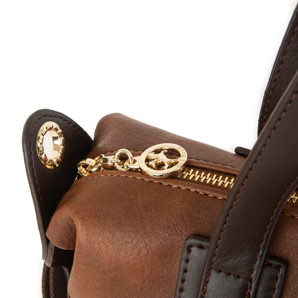Nas Bag  Omuz Çantası Taba Kahve Raven