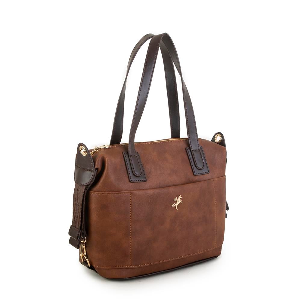 Nas Bag  Omuz Çantası Taba Kahve Raven