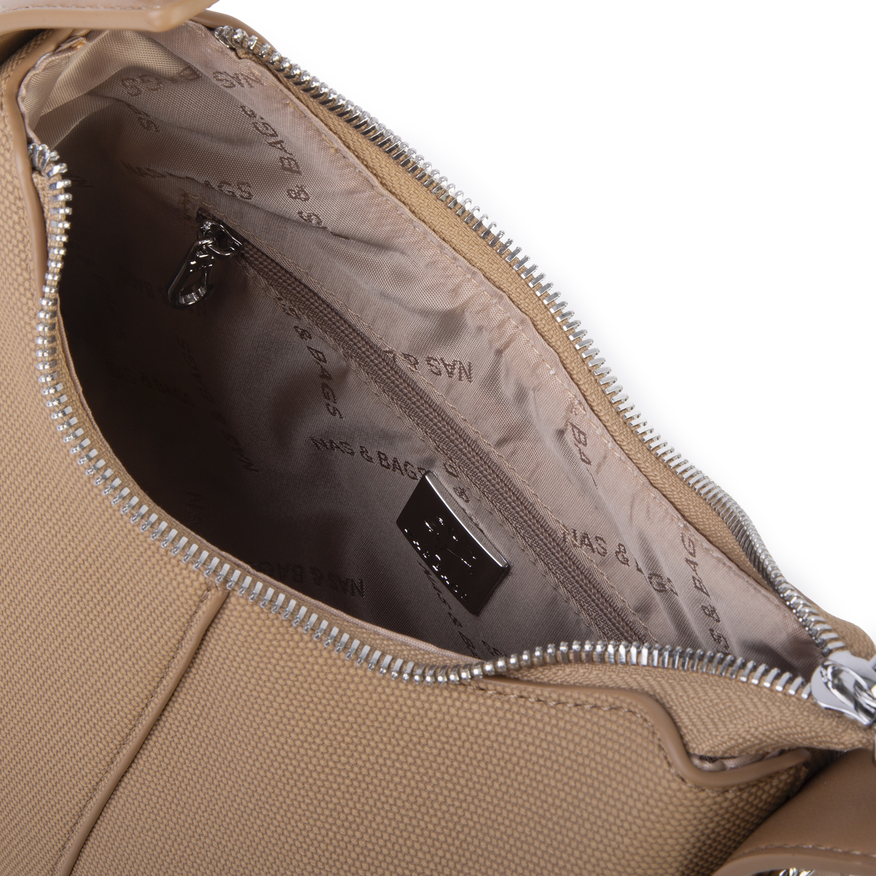 Nas Bag Premium 2li Set Kadın El Omuz ve Postacı Çantası ile Cüzdan Set Kum
