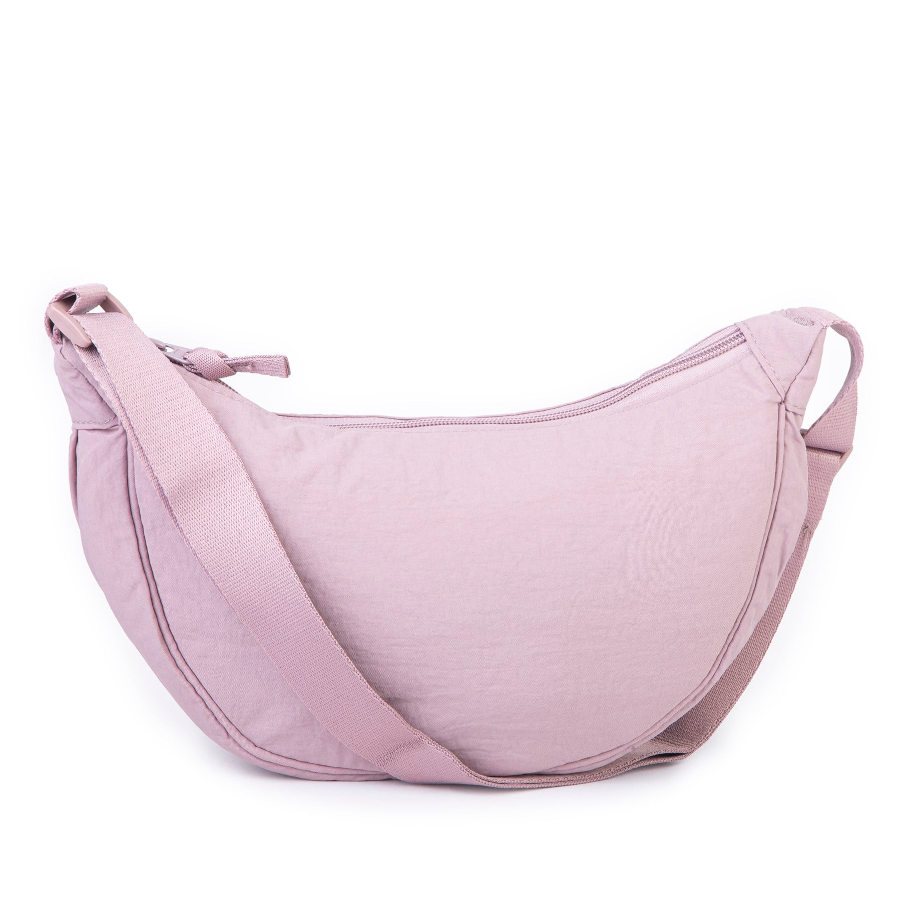 Nas Bag Ultra Hafif Kadın Spor Günlük Nas Bag Minimalist Günlük Ayarlanabilir Askılı Mini Hobo Çanta (en 25 cm ;boy 22 cm ) Pudra
