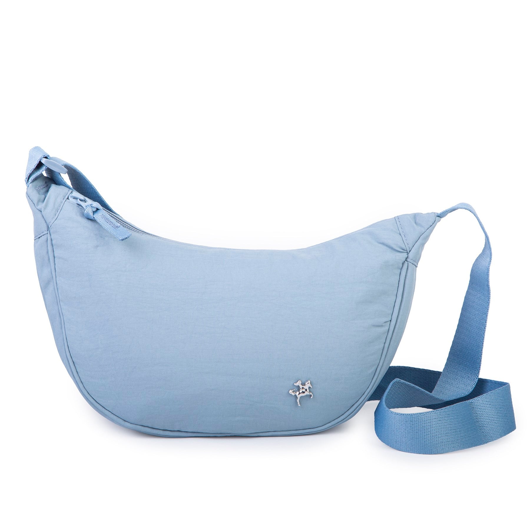 Nas Bag Ultra Hafif Kadın Spor Günlük Nas Bag Minimalist Günlük Ayarlanabilir Askılı Mini Hobo Çanta (en 25 cm ;boy 22 cm ) Mavi