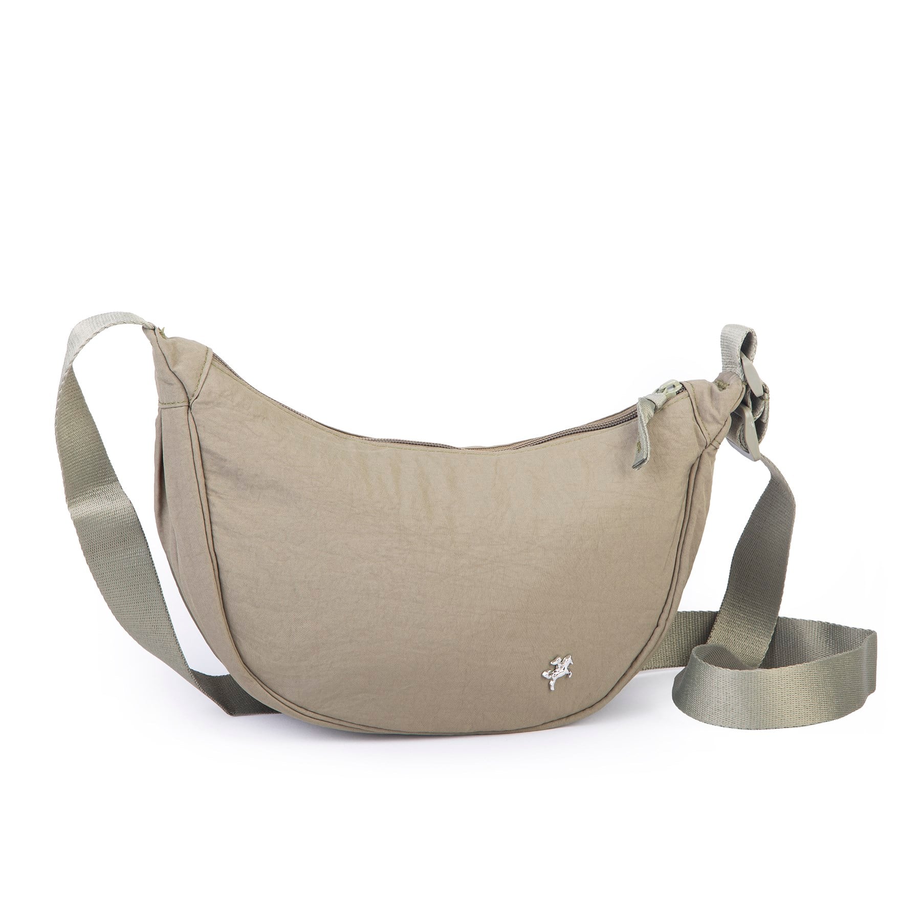 Nas Bag Ultra Hafif Kadın Spor Günlük Nas Bag Minimalist Günlük Ayarlanabilir Askılı Mini Hobo Çanta (en 25 cm ;boy 22 cm ) Haki