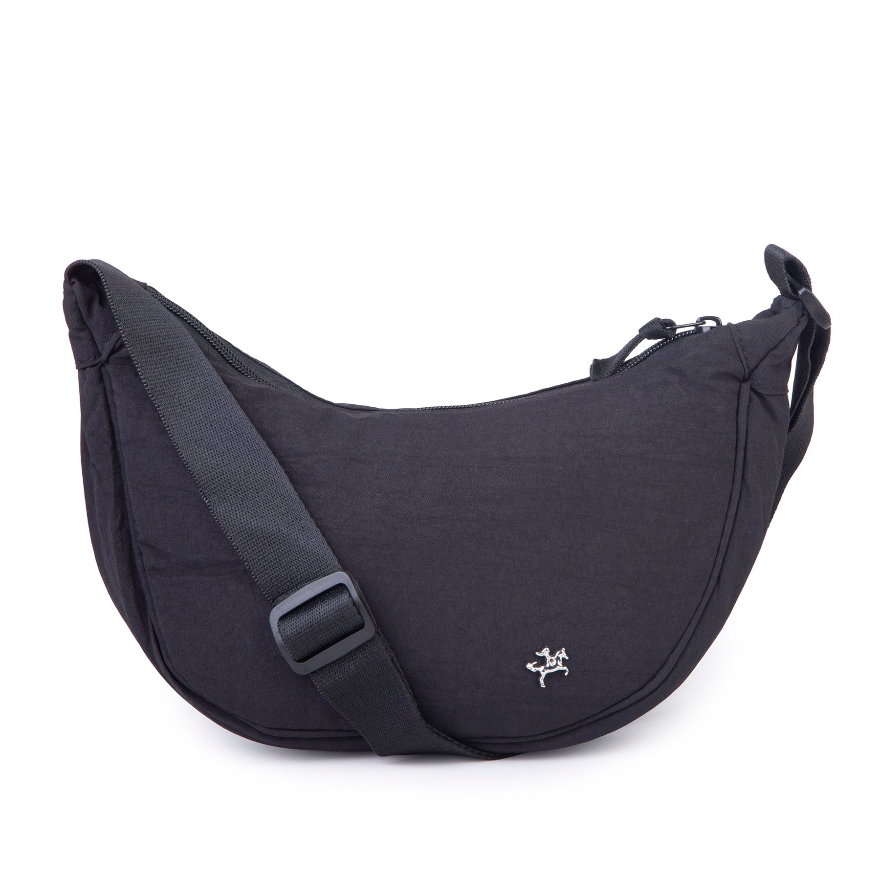 Nas Bag Ultra Hafif Kadın Spor Günlük Nas Bag Minimalist Günlük Ayarlanabilir Askılı Mini Hobo Çanta (en 25 cm ;boy 22 cm ) Siyah