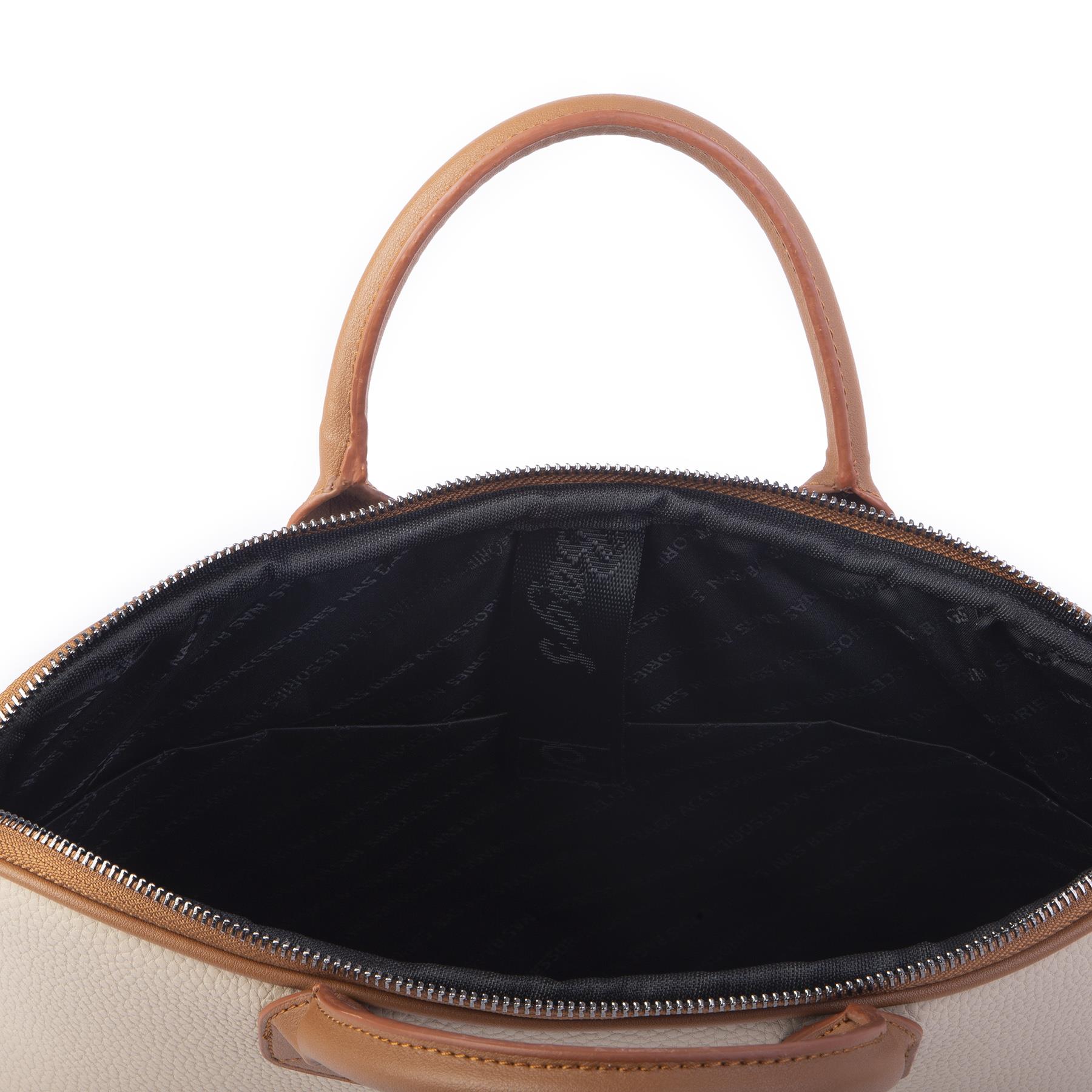 Nas Bag Unisex Business Bag Laptop ve Evrak Çantası El ve Çapraz Çanta Kum Taba Belinda 