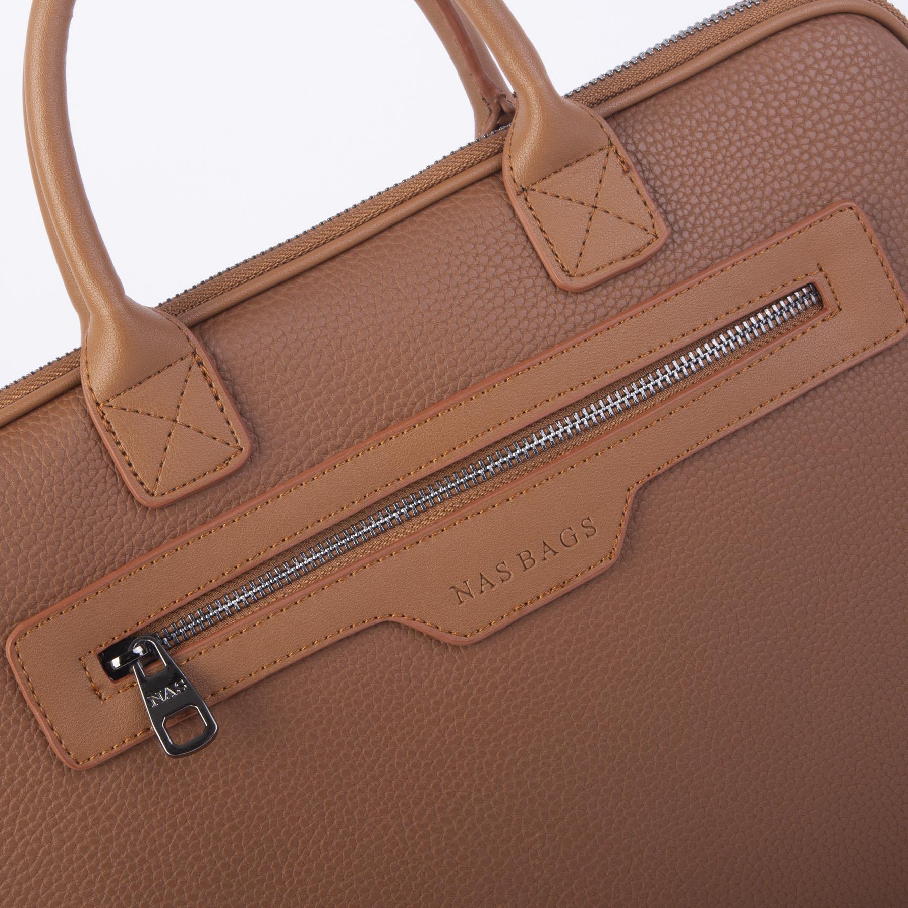 Nas Bag Unisex Business Bag Laptop ve Evrak Çantası El ve Çapraz Çanta Taba   Belinda 