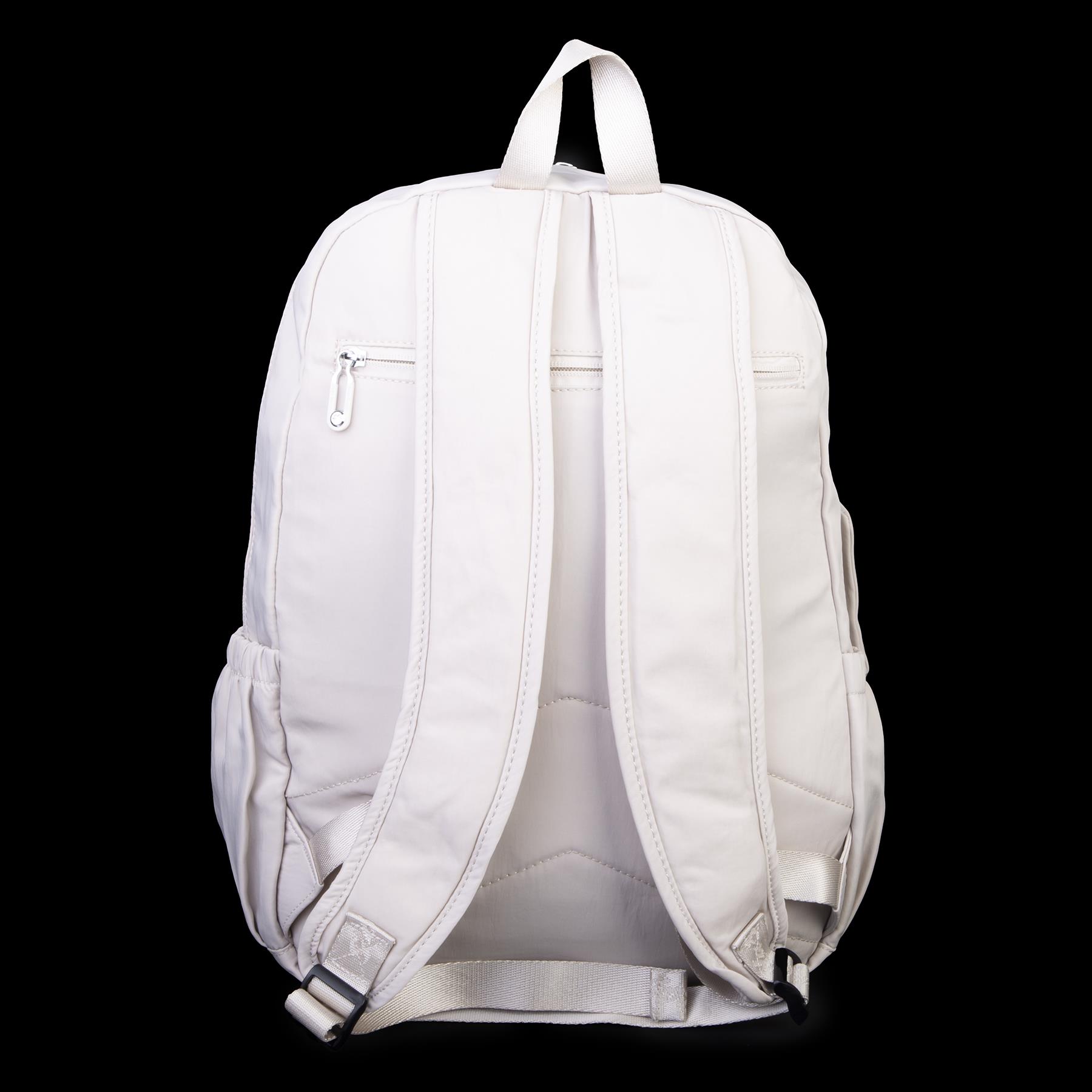 Nas Bag Unisex Büyük Boy Çok Gözlü Hafif Sırt Çantası Bej
