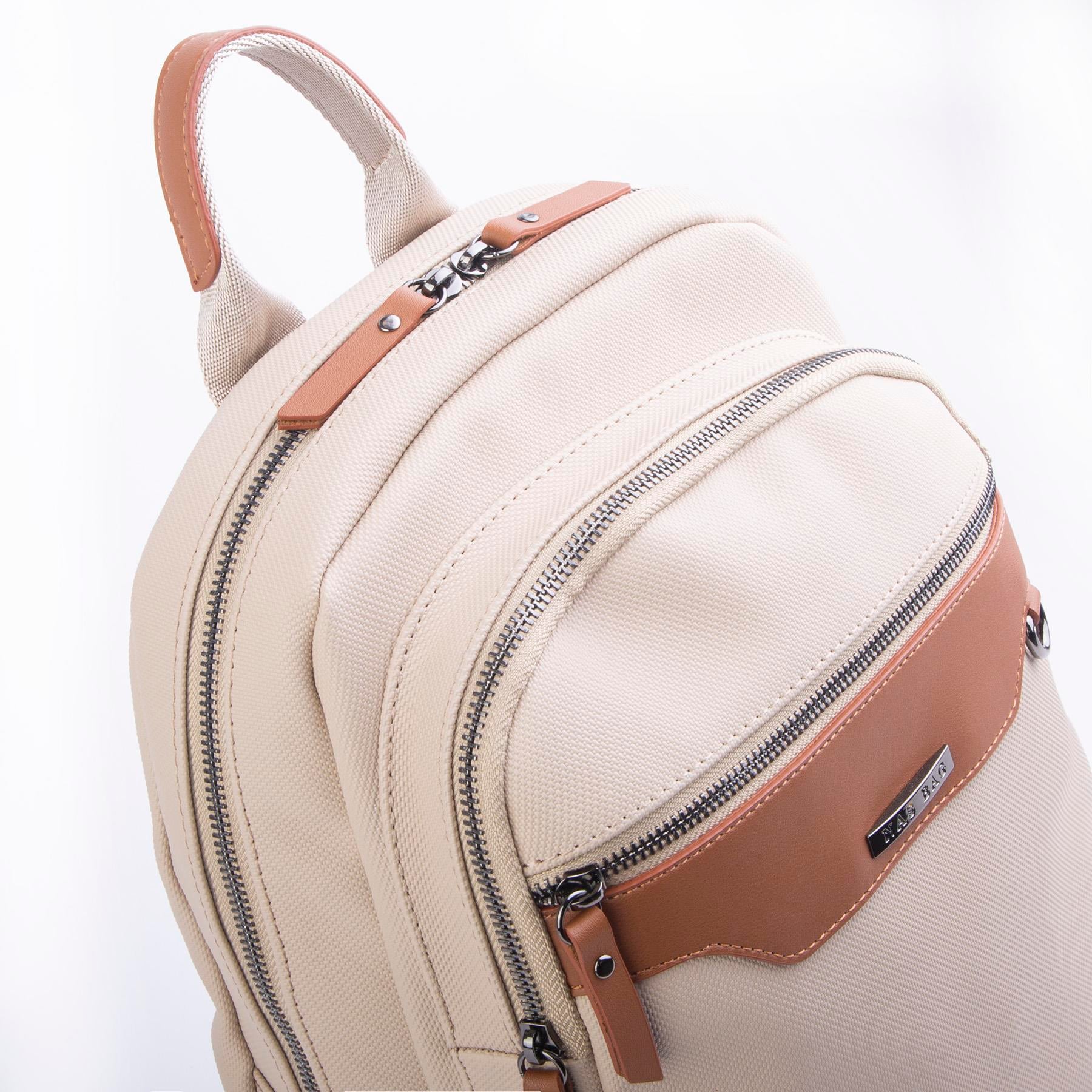 Nas Bag Unisex Büyük Boy Sırt Çantası Tablet Koruma Tasarımı Kum Taba Lacst  (en :32 cm ; boy :38)