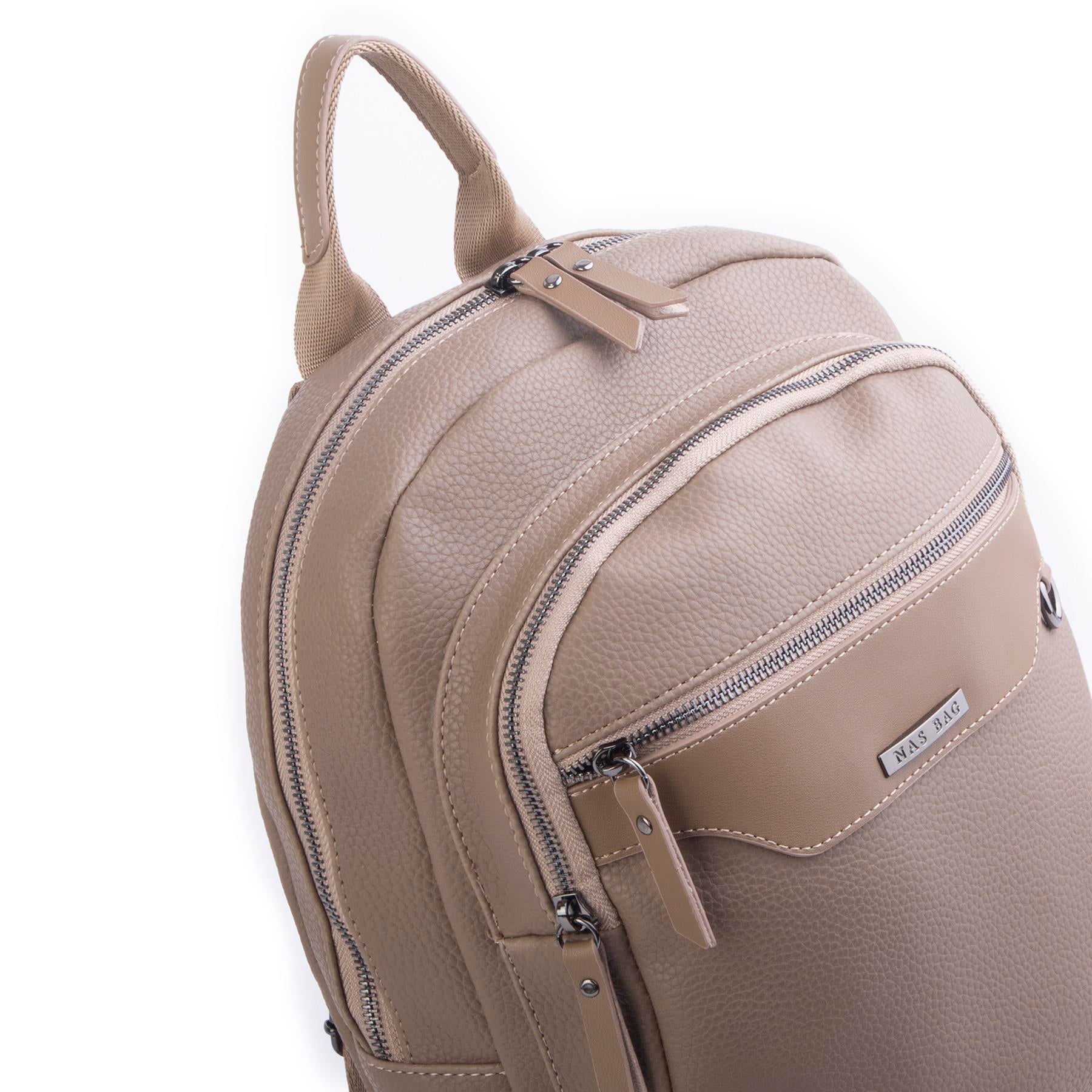 Nas Bag Unisex Büyük Boy Sırt Çantası Tablet Koruma Tasarımı Vizon  Belinda 