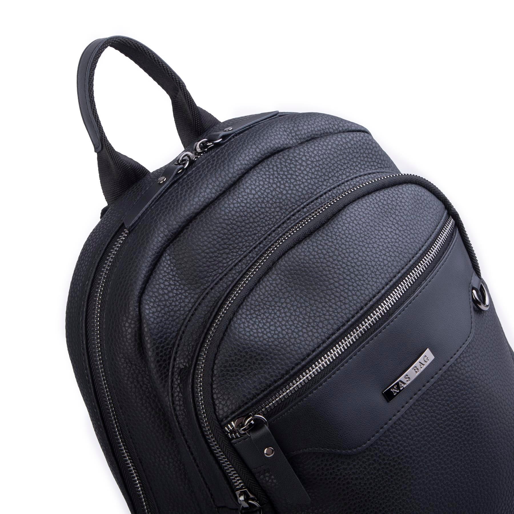 Nas Bag Unisex Büyük Boy Sırt Çantası Tablet Koruma Tasarımı Siyah Belinda