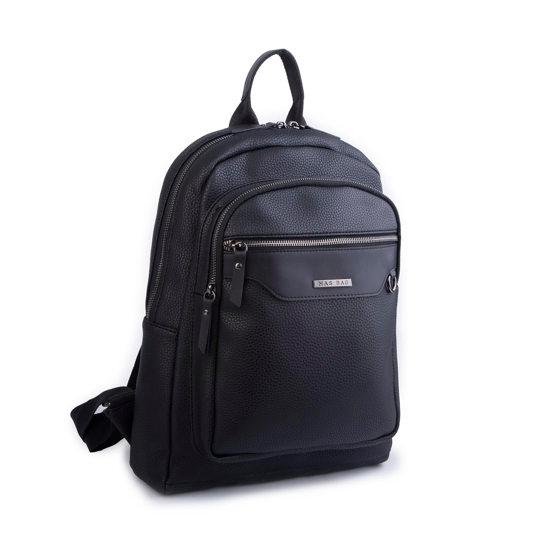 Nas Bag Unisex Büyük Boy Sırt Çantası Tablet Koruma Tasarımı Siyah Belinda