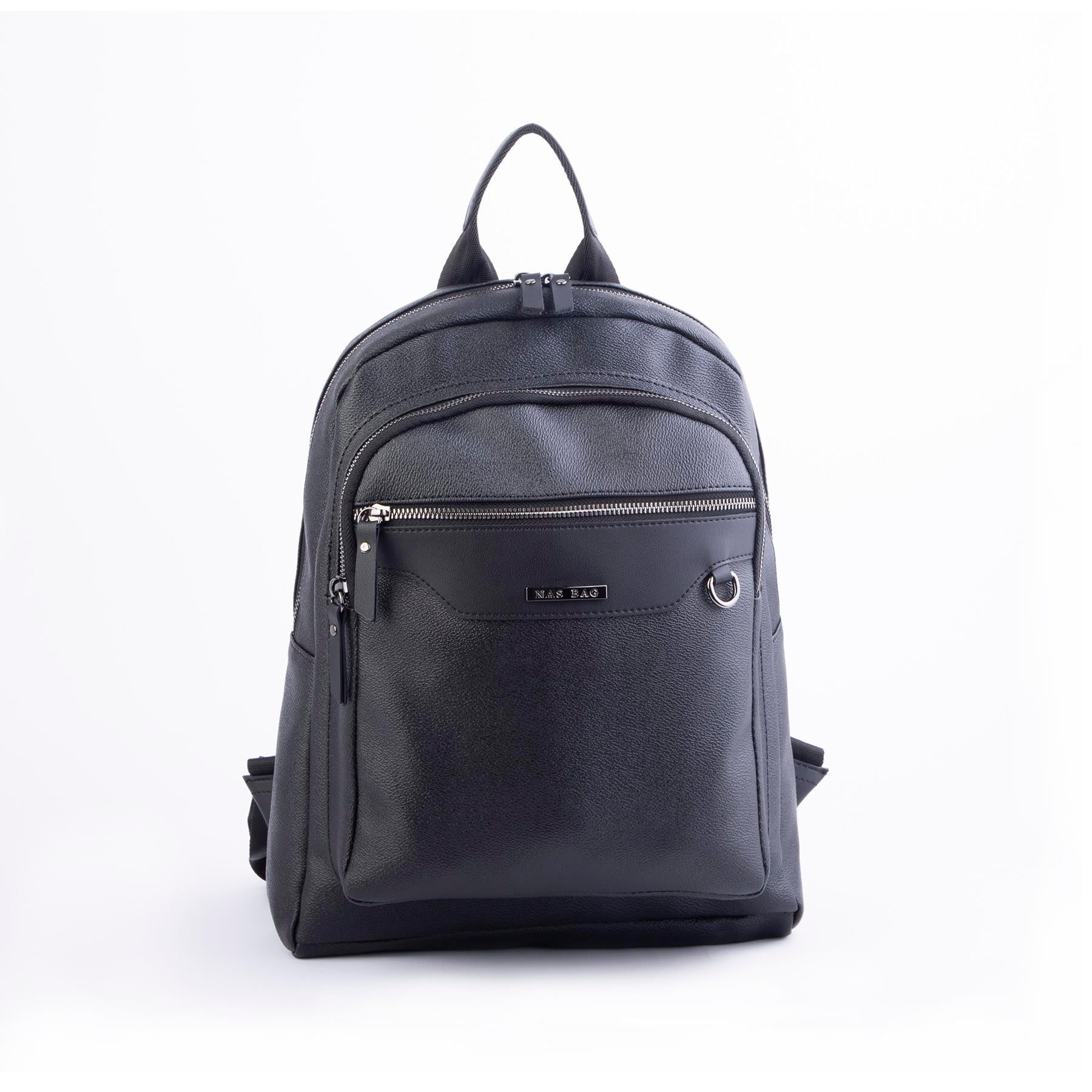Nas Bag Unisex Büyük Boy Sırt Çantası Tablet Koruma Tasarımı Siyah Mercan 