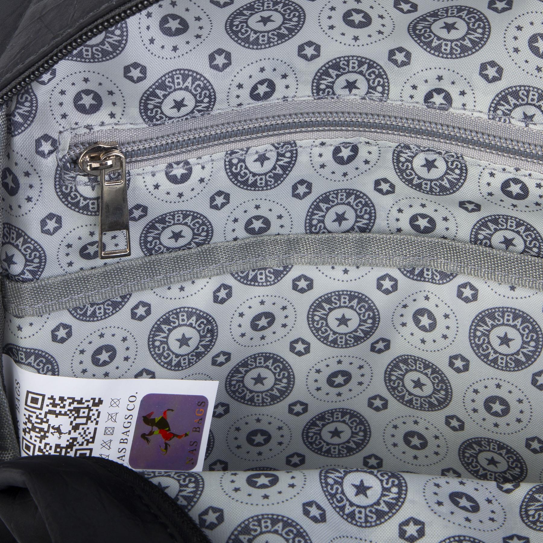Nas Bag Unisex Büyük Boy Su Geçirmez Çok Gözlü Extra Hafif Sportif Sırt Çantası Siyah