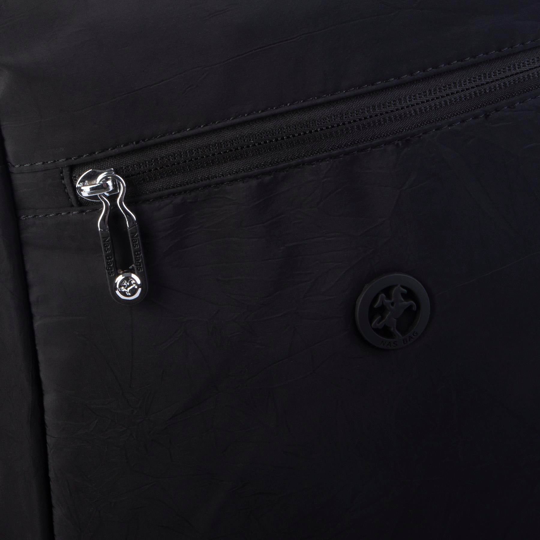 Nas Bag Unisex Büyük Boy Su Geçirmez (waterproof) Hafif Sırt Çantası Çok Gözlü Siyah 