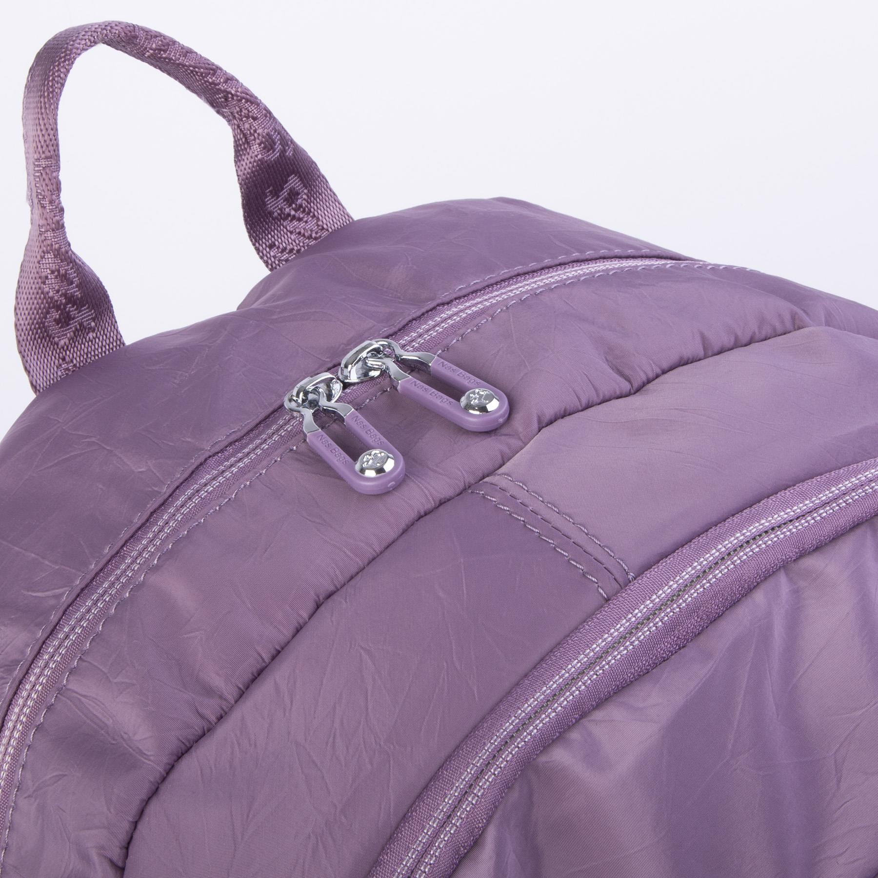 Nas Bag Unisex Büyük Boy Su Geçirmez (waterproof) Hafif Sırt Çantası Çok Gözlü Mor 