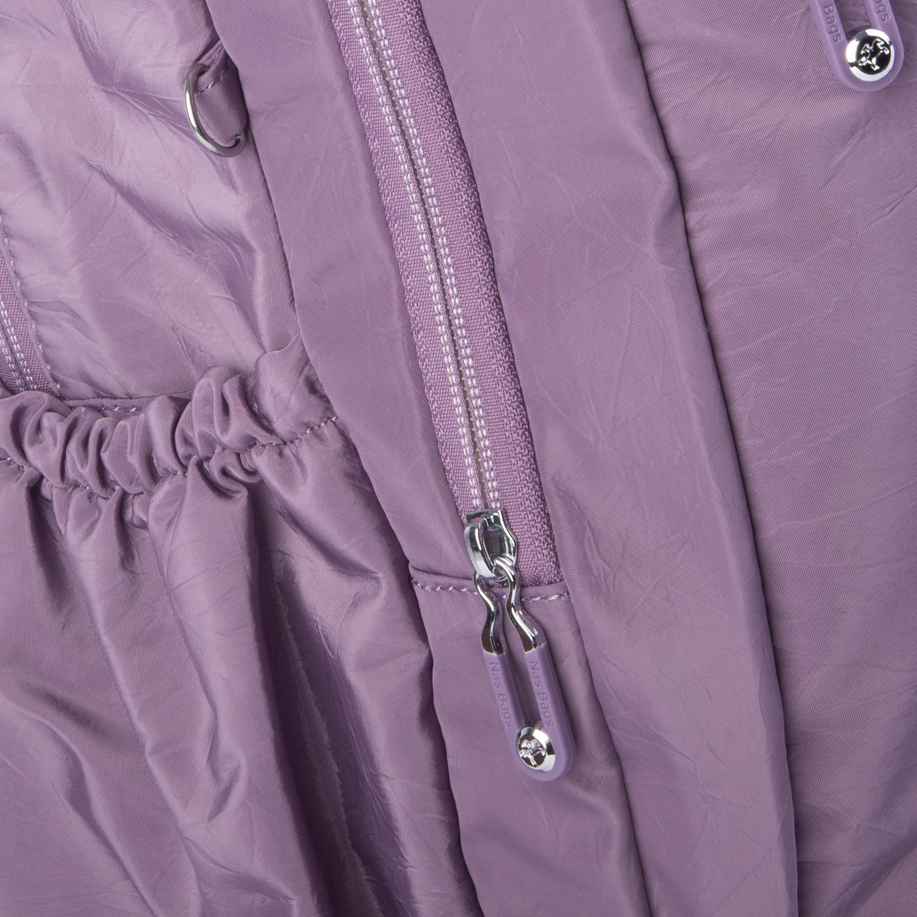 Nas Bag Unisex Büyük Boy Su Geçirmez (waterproof) Hafif Sırt Çantası Çok Gözlü Mor 
