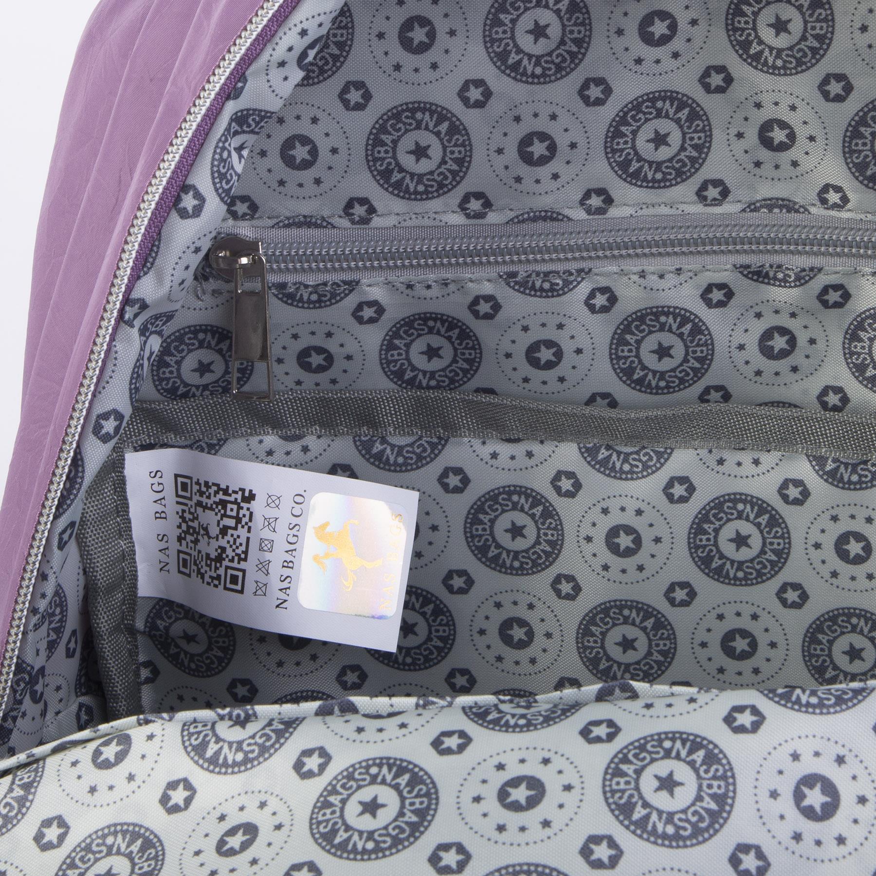 Nas Bag Unisex Büyük Boy Su Geçirmez (Waterproof)  Hafif Sırt Çantası Mor