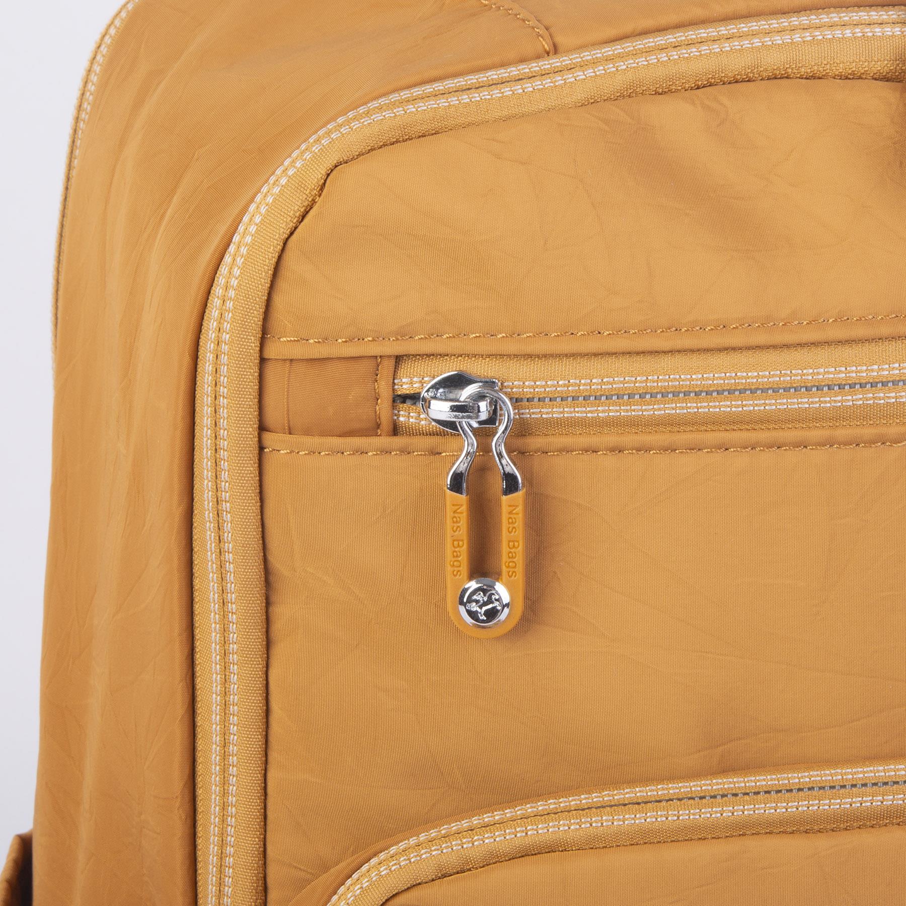 Nas Bag Unisex Büyük Boy Su Geçirmez (Waterproof)  Hafif Sırt Çantası Hardal