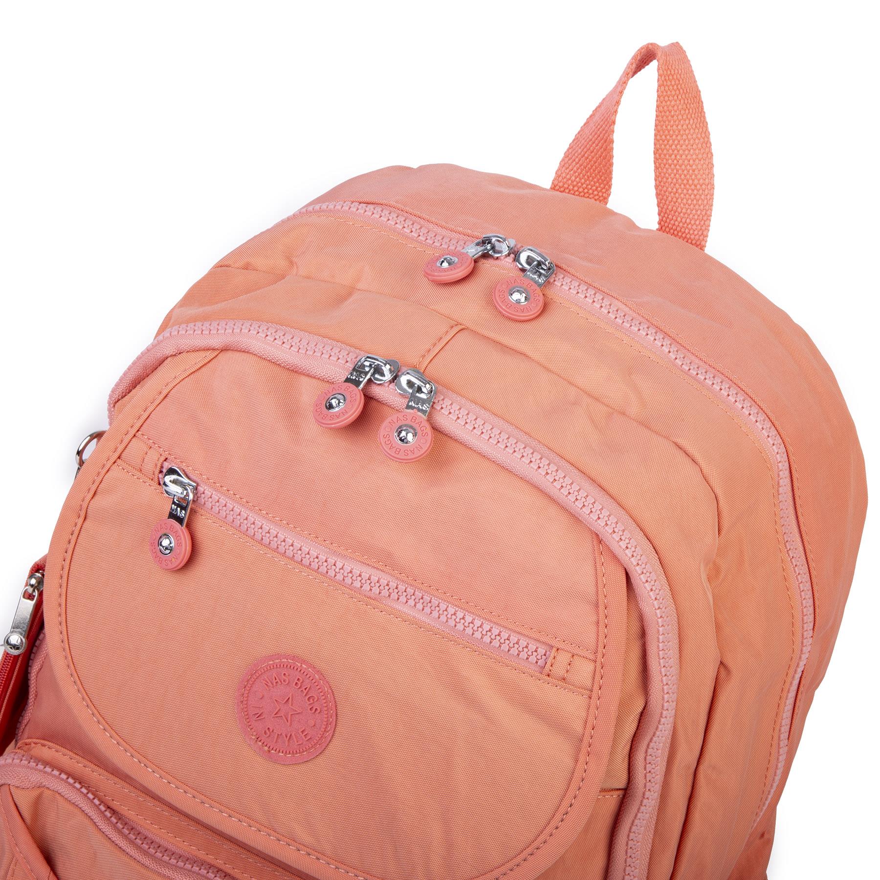 Nas Bag Unisex Büyük Boy  Zararlı Kimyasal İçermeyen Waterproof Sırt Çantası Somon