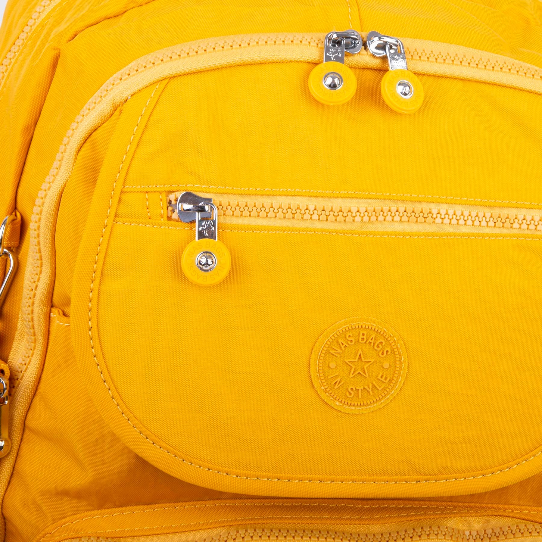 Nas Bag Unisex Büyük Boy  Zararlı Kimyasal İçermeyen Waterproof Sırt Çantası Sarı