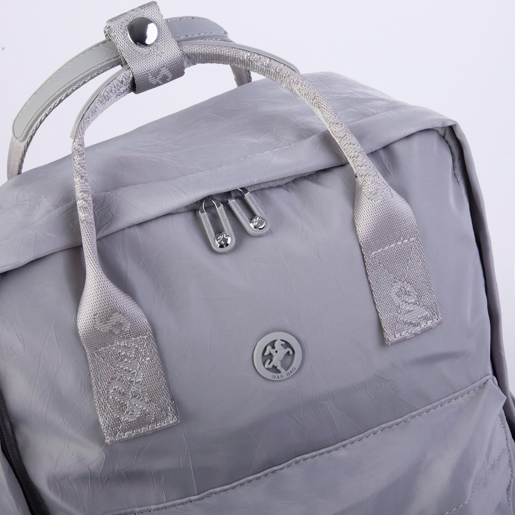 Nas Bag Unisex Sırt ve El Çantası Büyük Boy Su Geçirmez Sırt Çantası (29x40 cm ) Gri