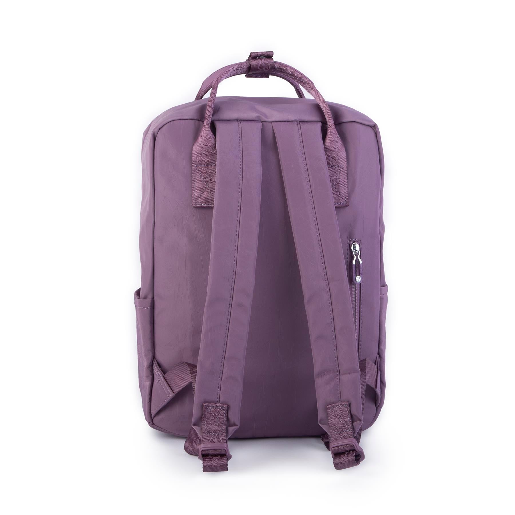 Nas Bag Unisex Sırt ve El Çantası Büyük Boy Su Geçirmez Sırt Çantası (29x40 cm ) Mor