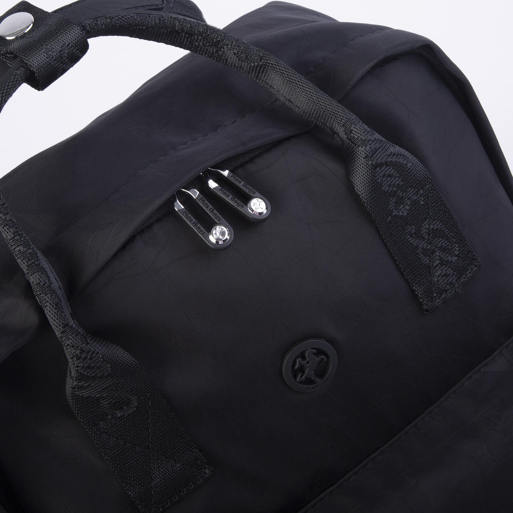Nas Bag Unisex Sırt ve El Çantası Büyük Boy Su Geçirmez Sırt Çantası (29x40 cm ) Siyah 