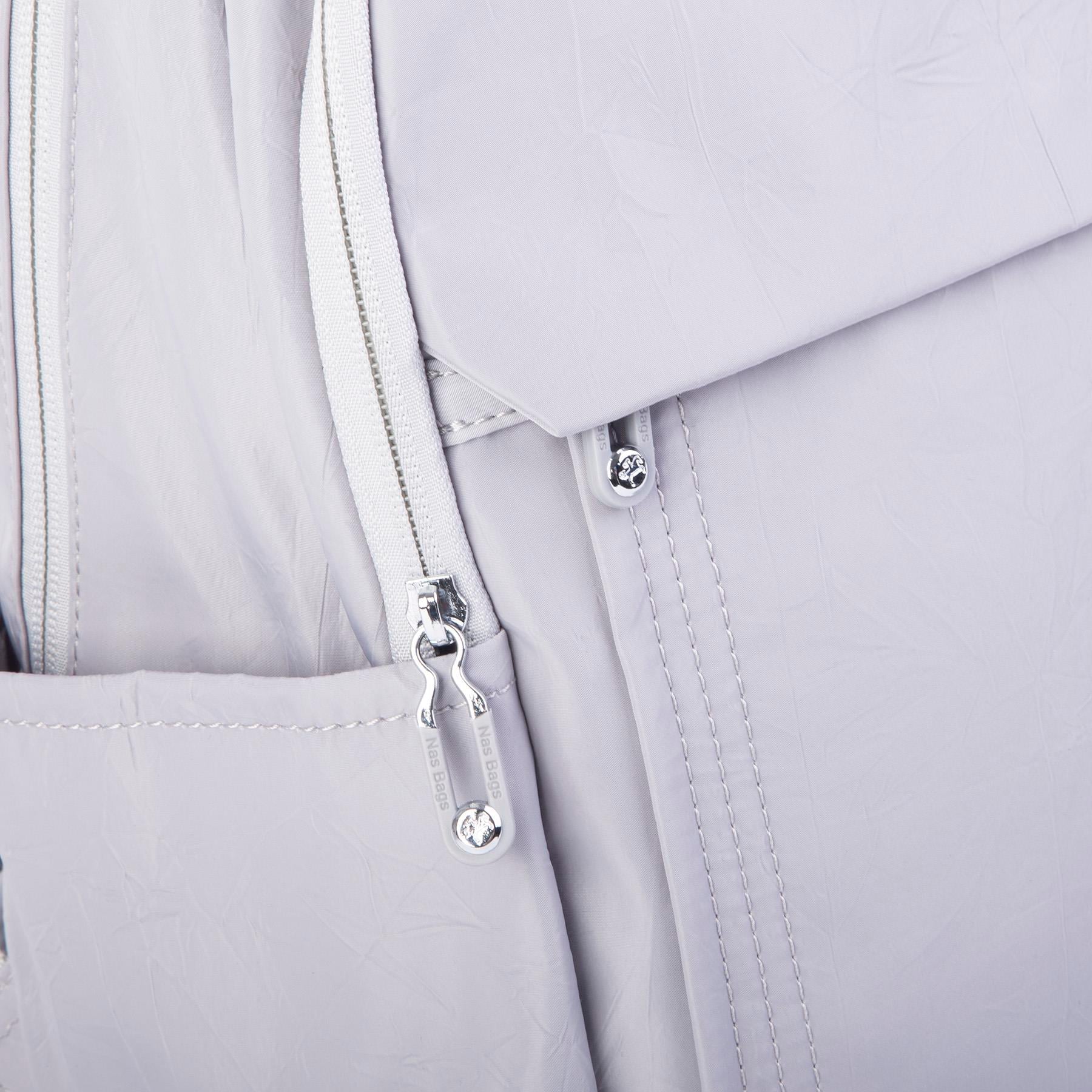 Nas Bag Unisex Su Geçirmez Çok Gözlü Extra Hafif Sportif Sırt Çantası Gri