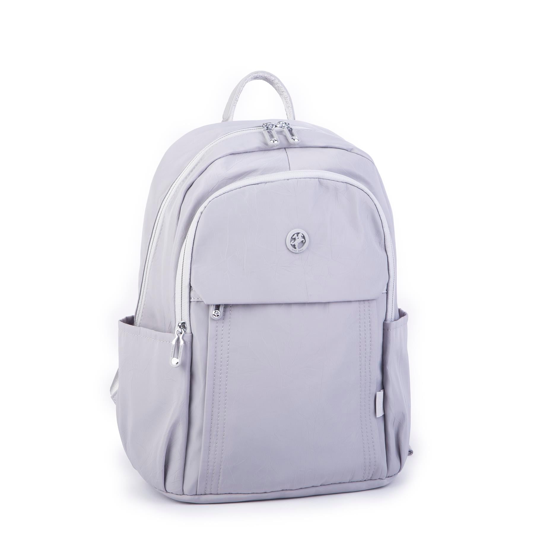 Nas Bag Unisex Su Geçirmez Çok Gözlü Extra Hafif Sportif Sırt Çantası Gri