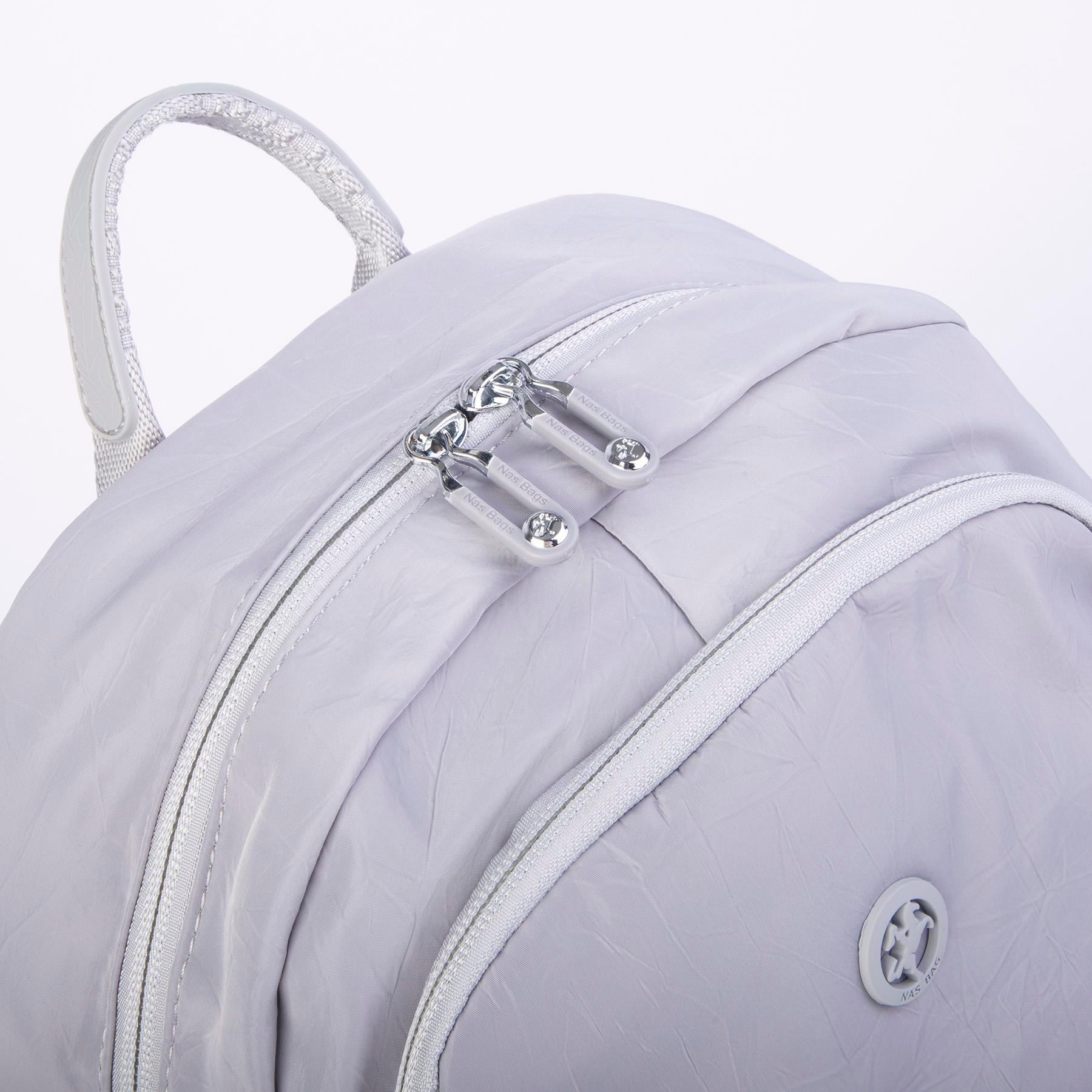 Nas Bag Unisex Su Geçirmez Çok Gözlü Extra Hafif Sportif Sırt Çantası Gri