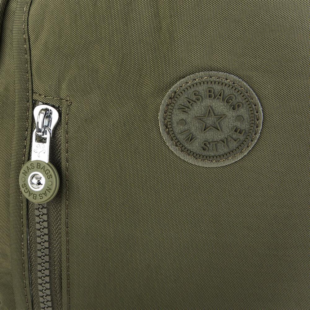 Nas Bag Unisex Zararlı Kimyasal İçermeyen Waterproof Sırt Çantası Koyu Yeşil