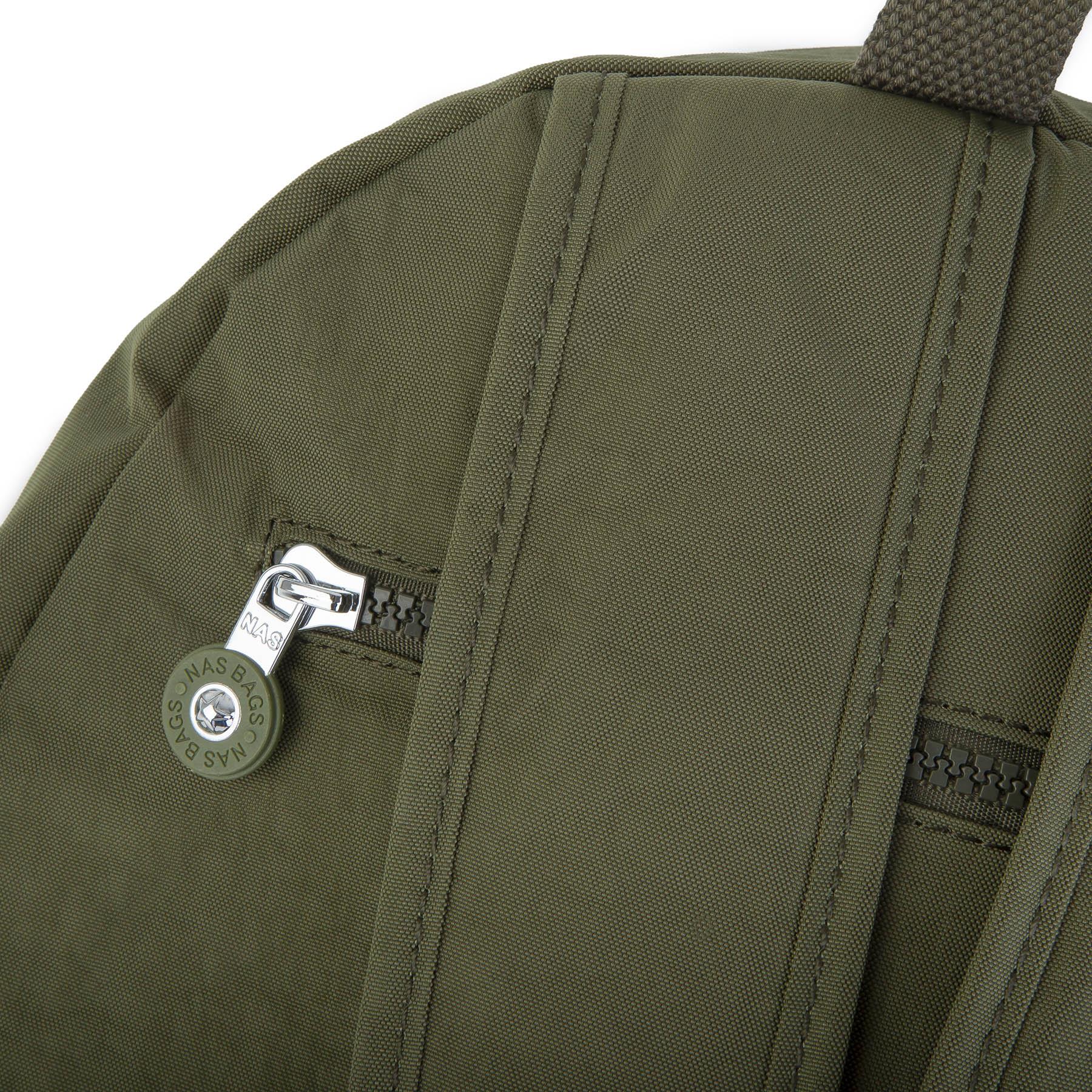 Nas Bag Unisex Zararlı Kimyasal İçermeyen Waterproof Sırt Çantası Koyu Yeşil (35x47x20 cm)
