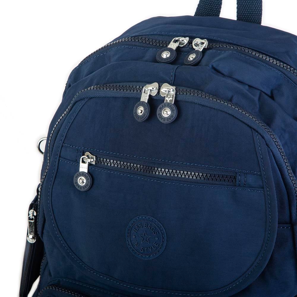 Nas Bag Unisex Zararlı Kimyasal İçermeyen Waterproof Sırt Çantası Lacivert