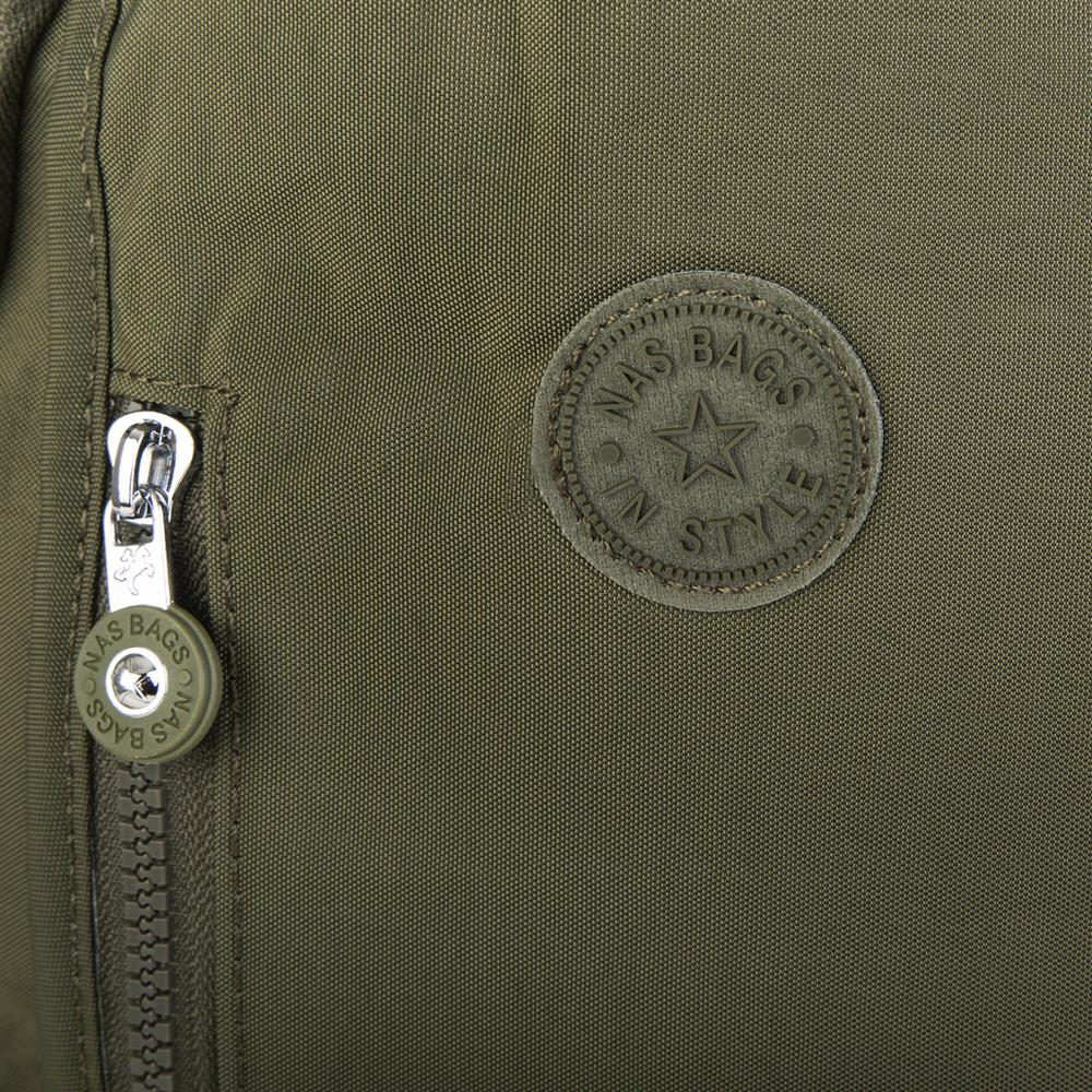 Nas Bag Unisex Zararlı Kimyasal İçermeyen Waterproof Sırt Çantası Koyu Yeşil