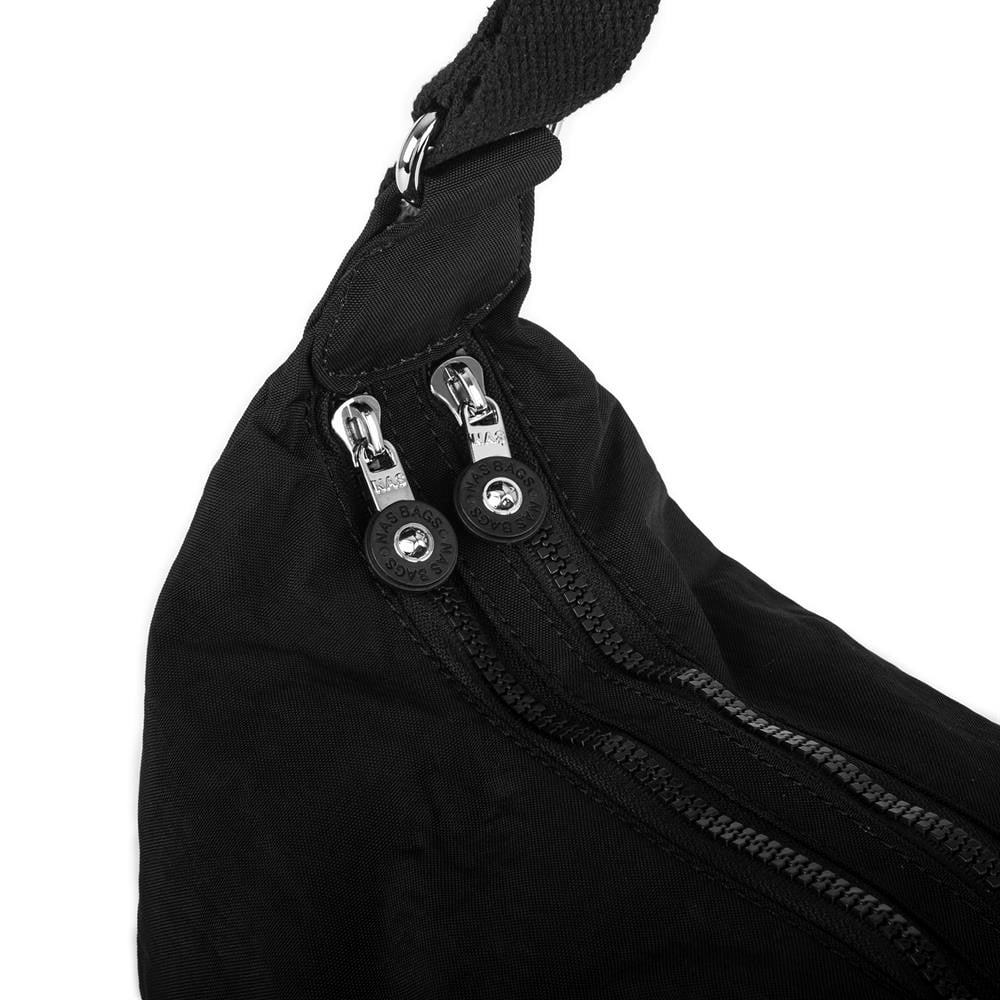 Nas Bag Unisex Zararlı Kimyasal İçermeyen Su İtici Özelliğe Sahip Omuz ve Sırt Çantası Dönüştürülebilir Tasarım  Siyah