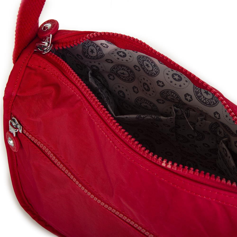 Nas Bag Unisex Zararlı Kimyasal İçermeyen Su İtici Özellikte Çapraz Çanta Kırmızı